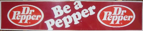 1970's Dr Pepper Metal Sign